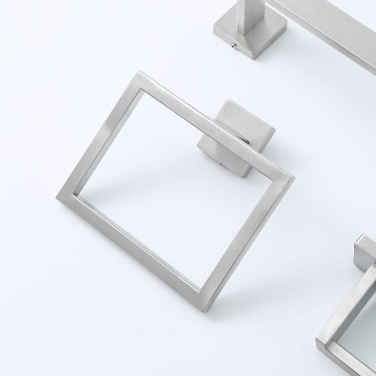 Bathroom Hardware Accessories Kit - Includes Towel Rack, Hooks & Shelf