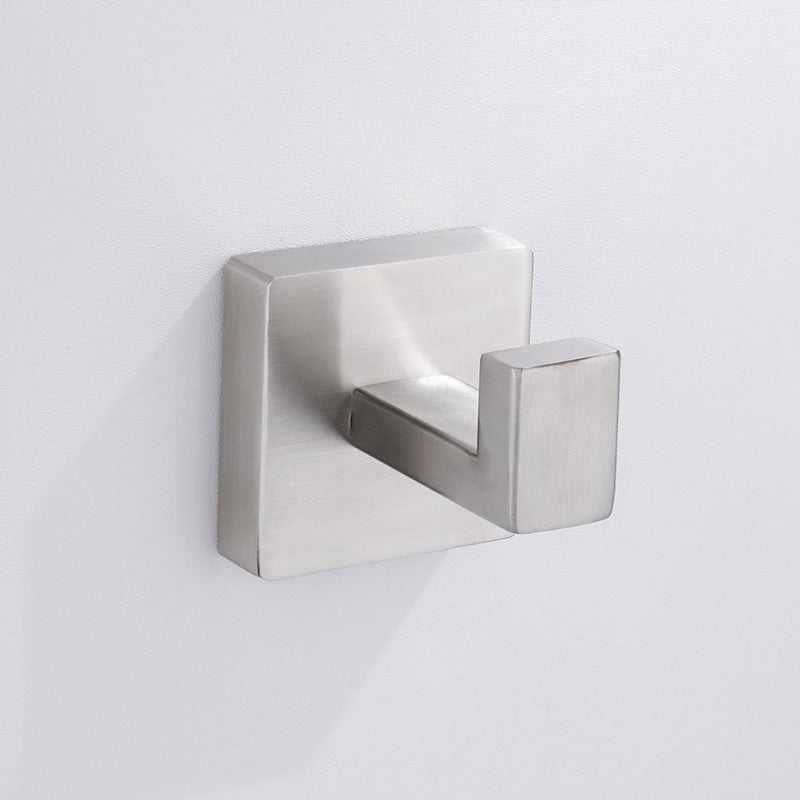 Square Towel Hook - 2 Pack Stainless Steel Wall Mount for Bathroom/Kitchen