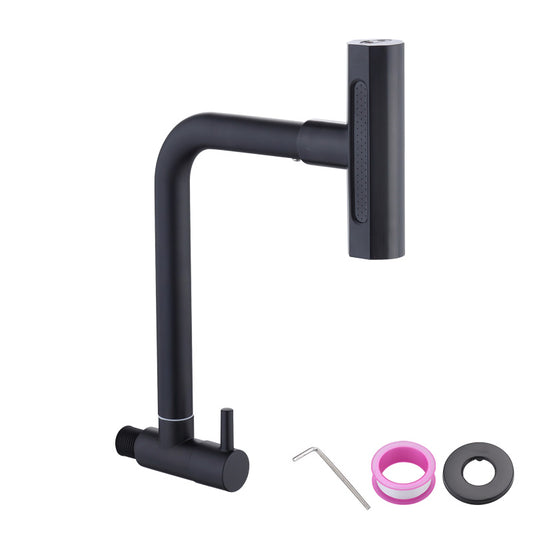﻿ 4 - in - 1 Water Outlet Modes Wall - Mounted Single Cold Faucet, 360° Rotatable Design for Smooth Switching