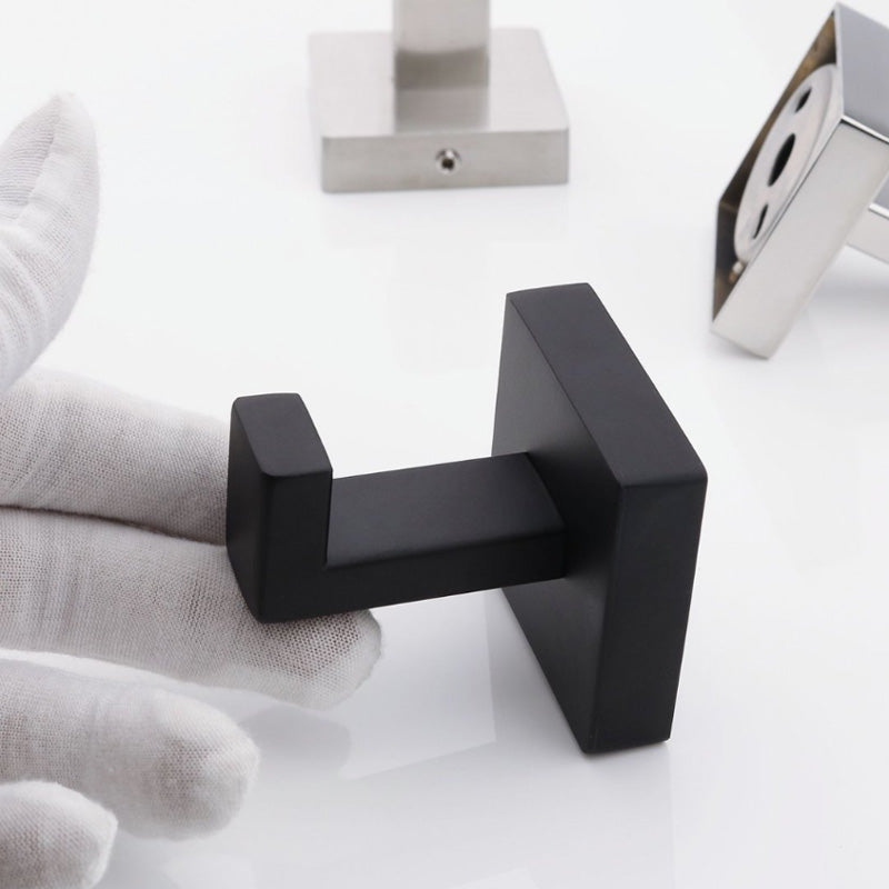 Square Towel Hook - 2 Pack Stainless Steel Wall Mount for Bathroom/Kitchen