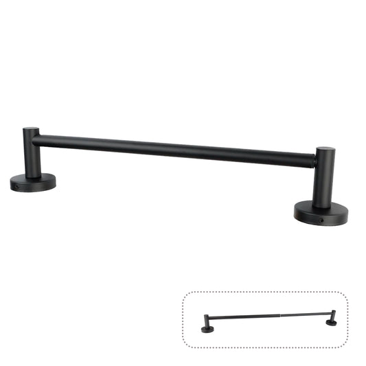 Stainless steel extendable towel rack, kitchen and bathroom towel bar, adjustable perforated wall mounted