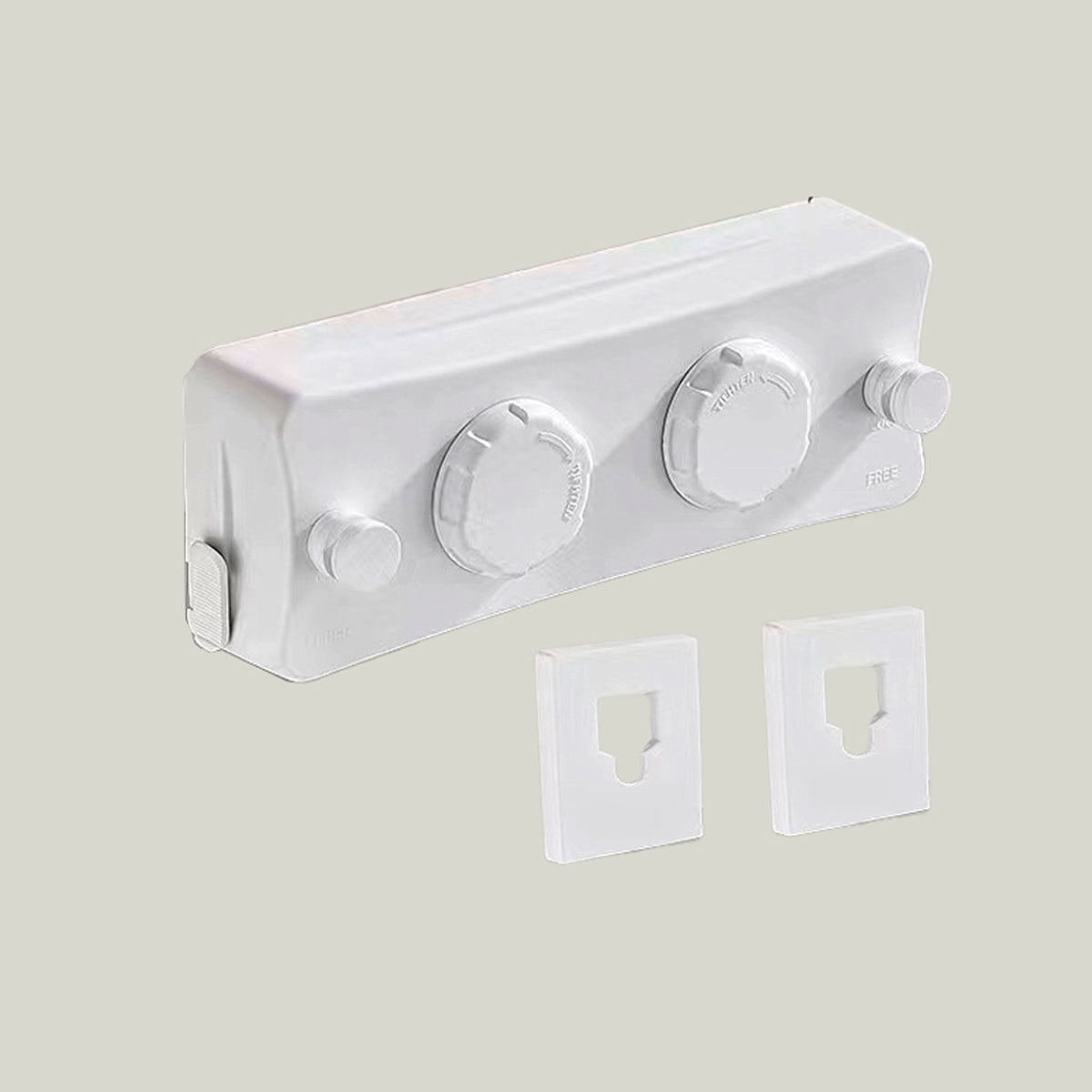 Wall Mounted Retractable Clothes Drying Line (Two line,White, Black, Grey)